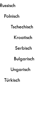 lektorat in den sprachen: russisch, polnisch, tschechisch, kroatisch, serbisch, bulgarisch, ungarisch, t&uuml;rkisch
